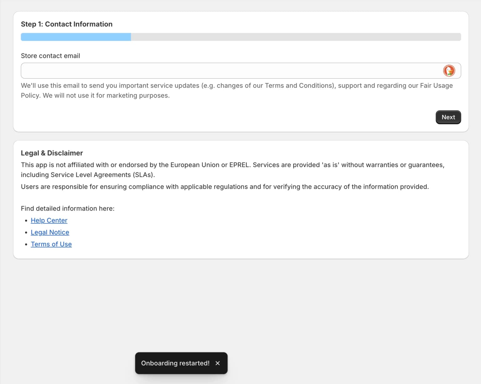 Confirming payment details
